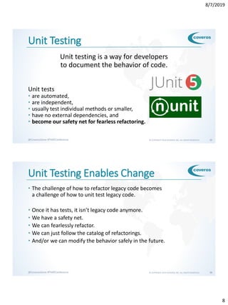 Get to Green: How to Safely Refactor Legacy Code | PDF