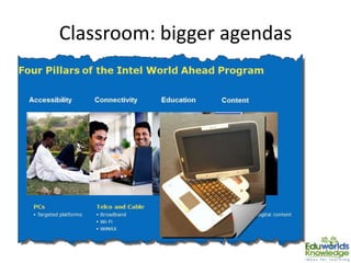 Classroom: bigger agendas
 