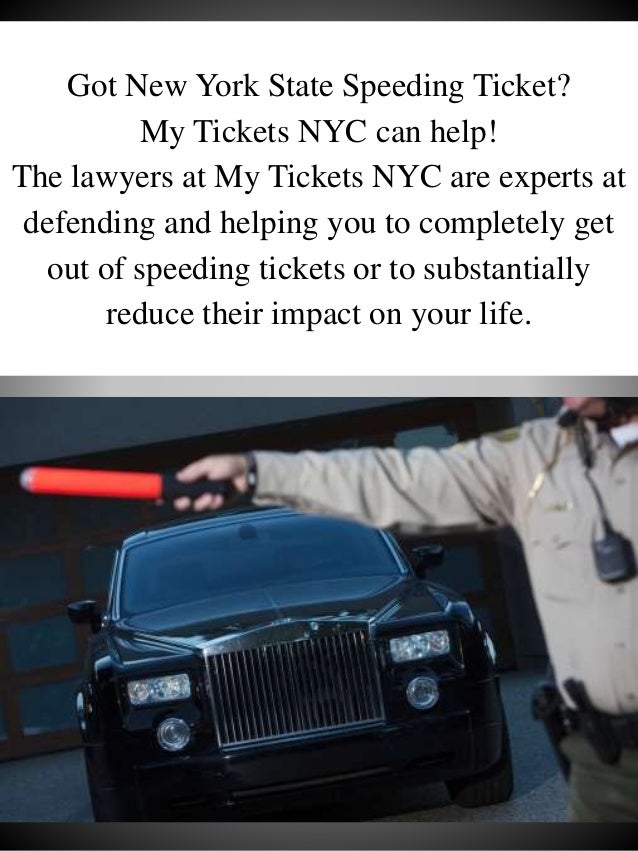 Got New York State Speeding Ticket
