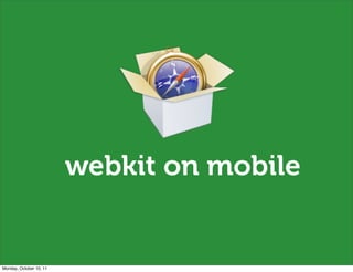 Goto aarhus: Mobile Browser as a platform
