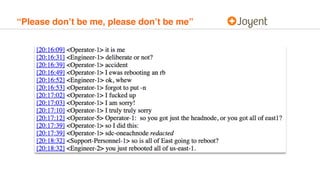 “Please don’t be me, please don’t be me”
 