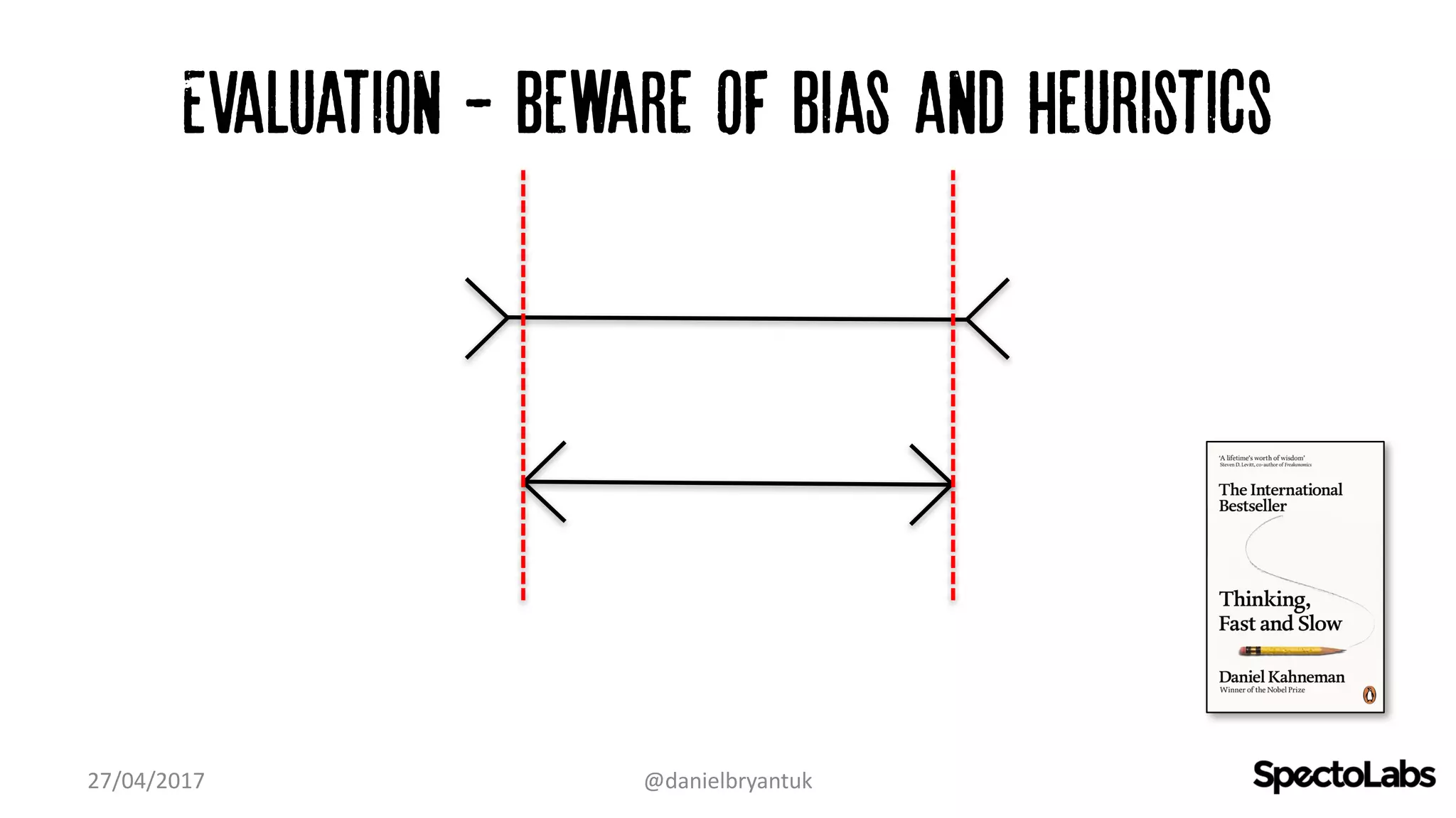 Evaluation - beware of bias and heuristics
27/04/2017 @danielbryantuk
 