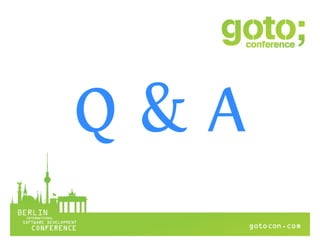 Help, we have no more time for testing! (gotoCon Berlin 2013)