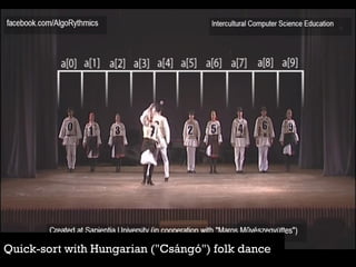 Quick-sort with Hungarian ("Csng") folk dance  
