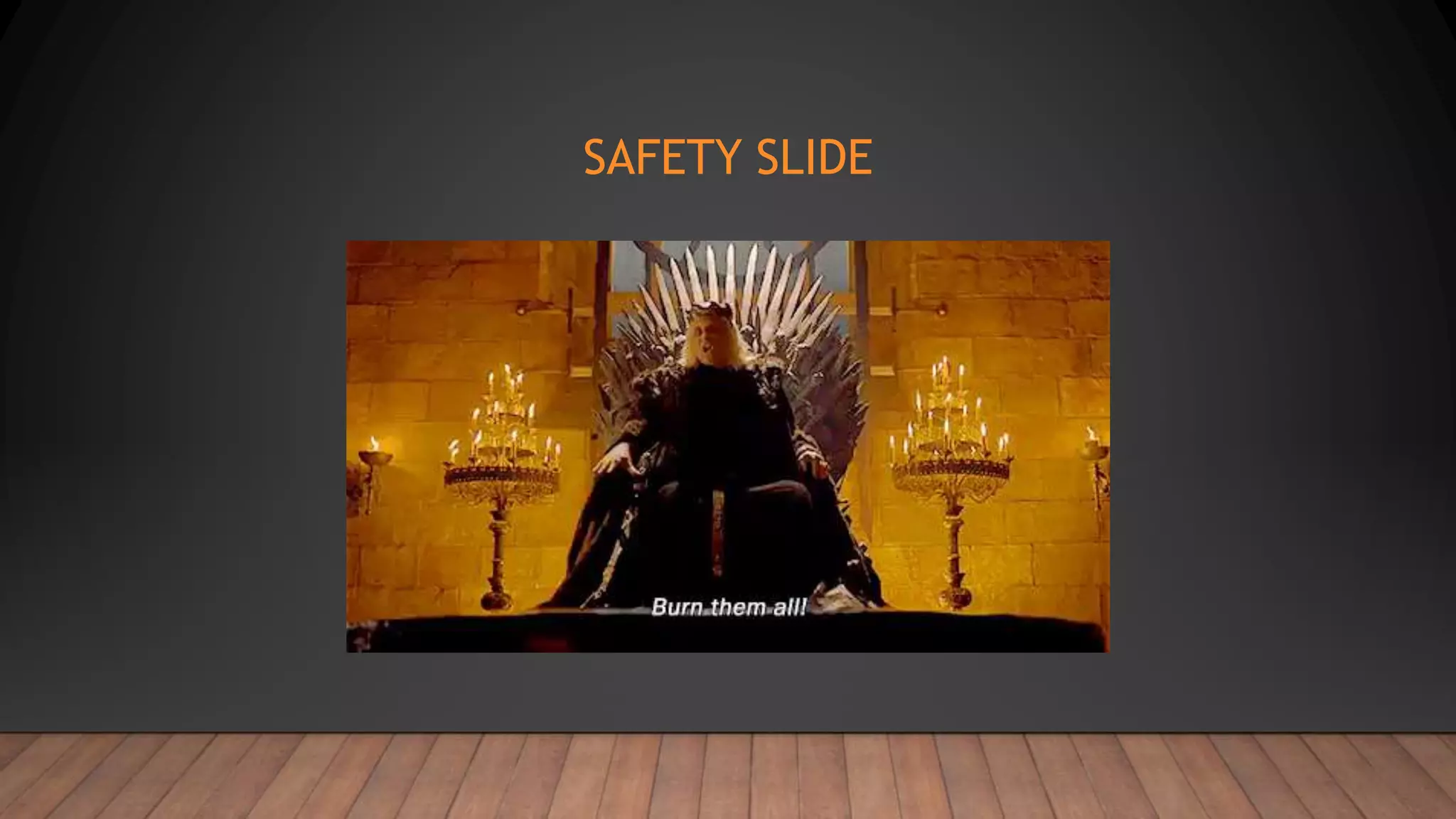 SAFETY SLIDE
 