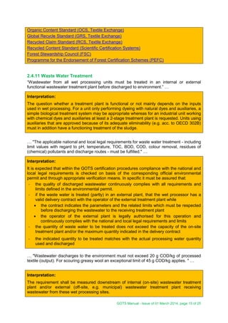 Gots manual 01-march2014 | PDF