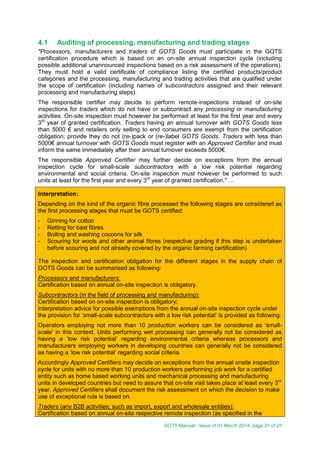 Gots manual 01-march2014 | PDF