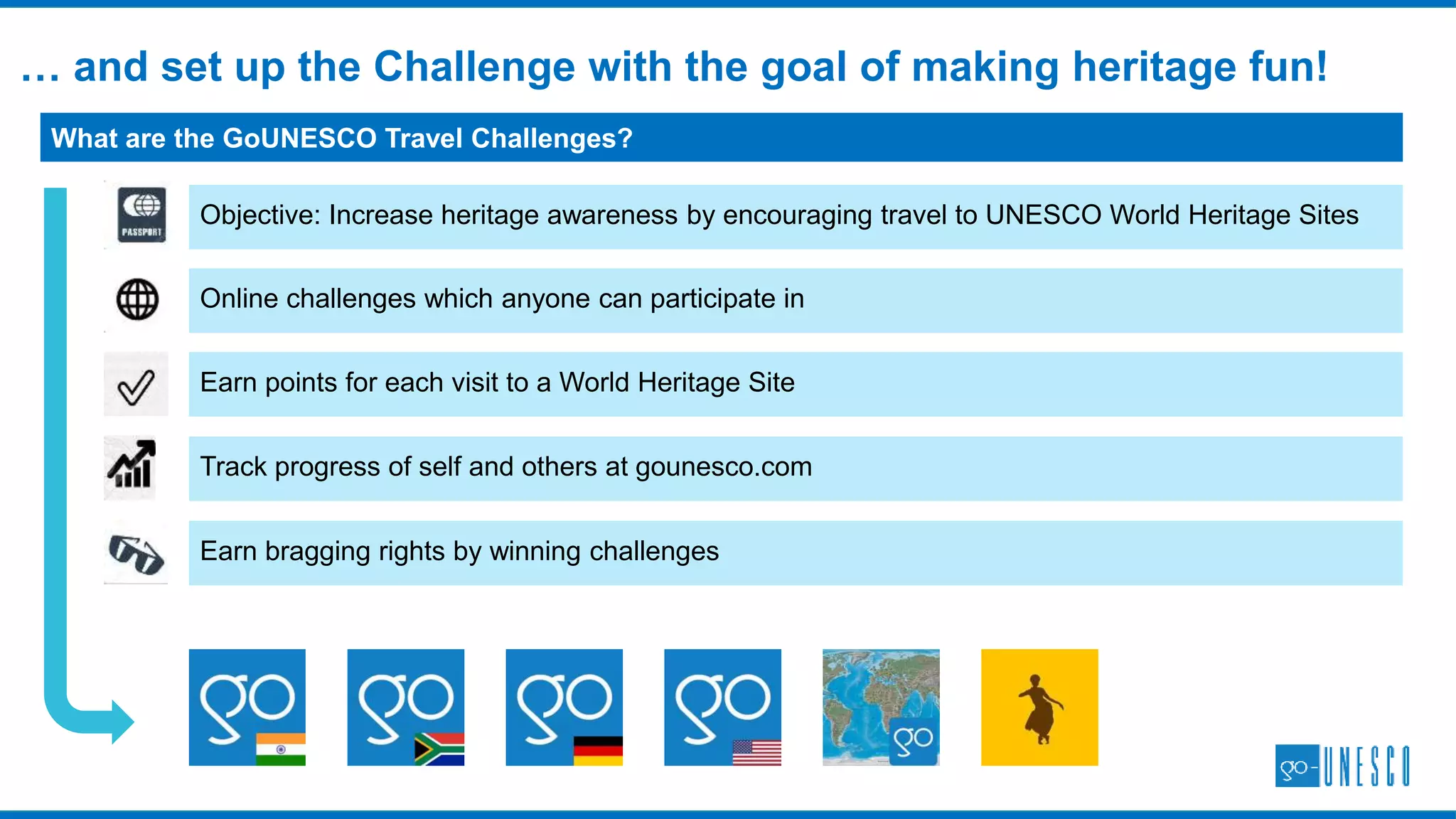 … and back home in India too.
WHO WE ARE: COMMENDATIONS
About Manthan Awards: The Manthan Award is given
by the Digital Empowerment Foundation to discover,
recognize and honour the best use of ICT and digital
tools for developmental purposes. The Award was
launched on 10th October 2004 in partnership with
World Summit Award, Department of Information
Technology, Govt. of India, and various other
stakeholders engaged in promoting digital inclusiveness
for development in the whole of South Asia & the Asia
Pacific region.
In December 2015, Go Heritage Run was awarded the Manthan Award in the e-Culture, Heritage and Tourism
category.
 