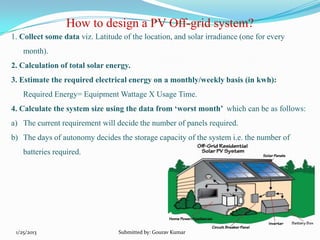 Solar panel Technology ppt | PPTX