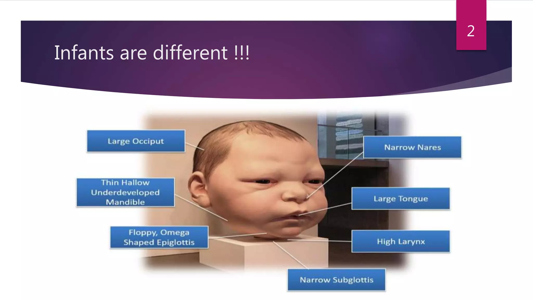 Infants are different !!!
2