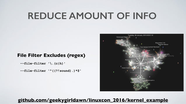 Using Gource to visualize Linux kernel data | PPT