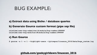 Using Gource to visualize Linux kernel data