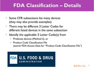 Classification of In Vitro Diagnostic Devices per FDA and IVDR Rules | PDF