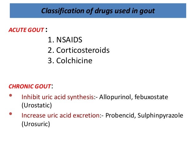 Long term use of allopurinol gout