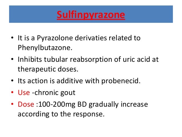 Probenecid Colchicine Combination Dose
