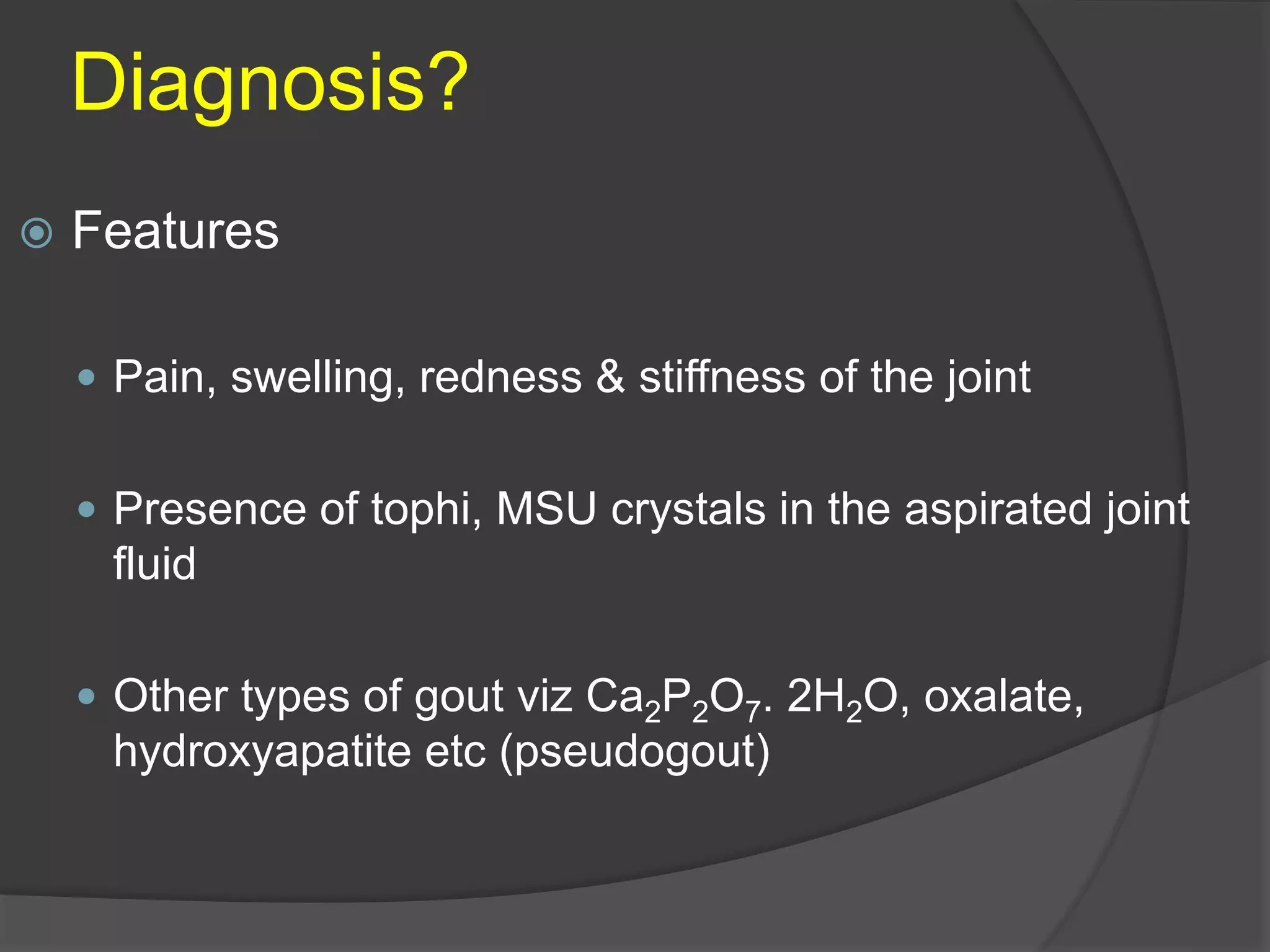 Pharmacotherapy of Gout | PPTX