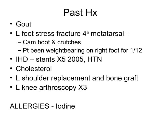 Gout case presentation | PPT