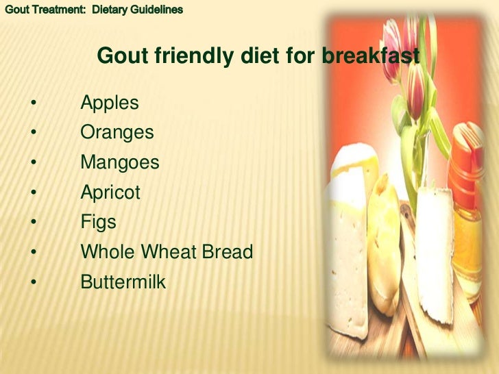 gout treatment how the right diet can help