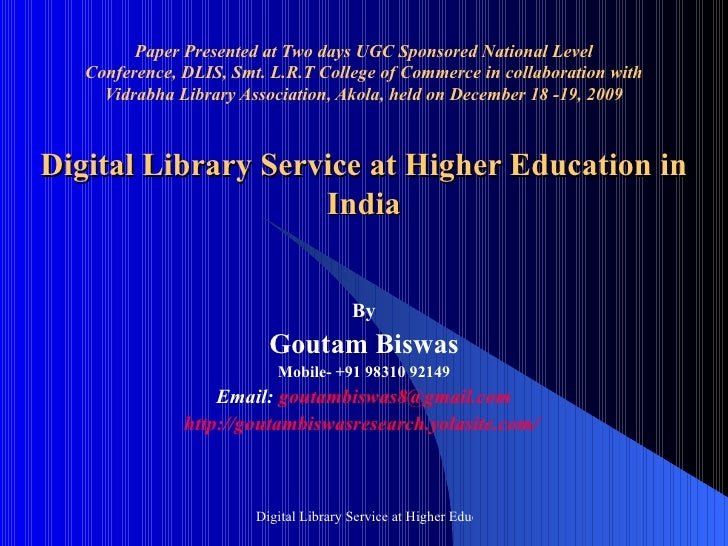 Thesis about library services