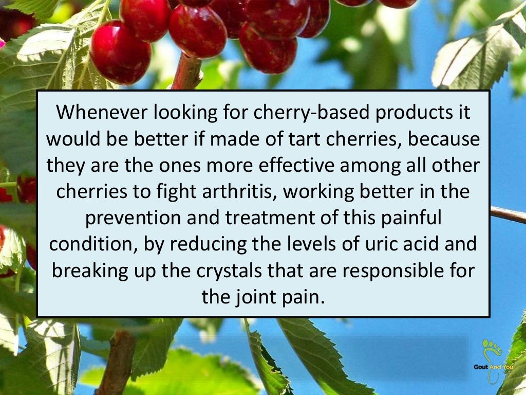 Gout and Cherries
