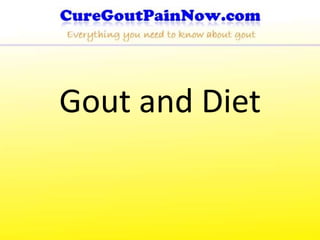 Gout and Diet 