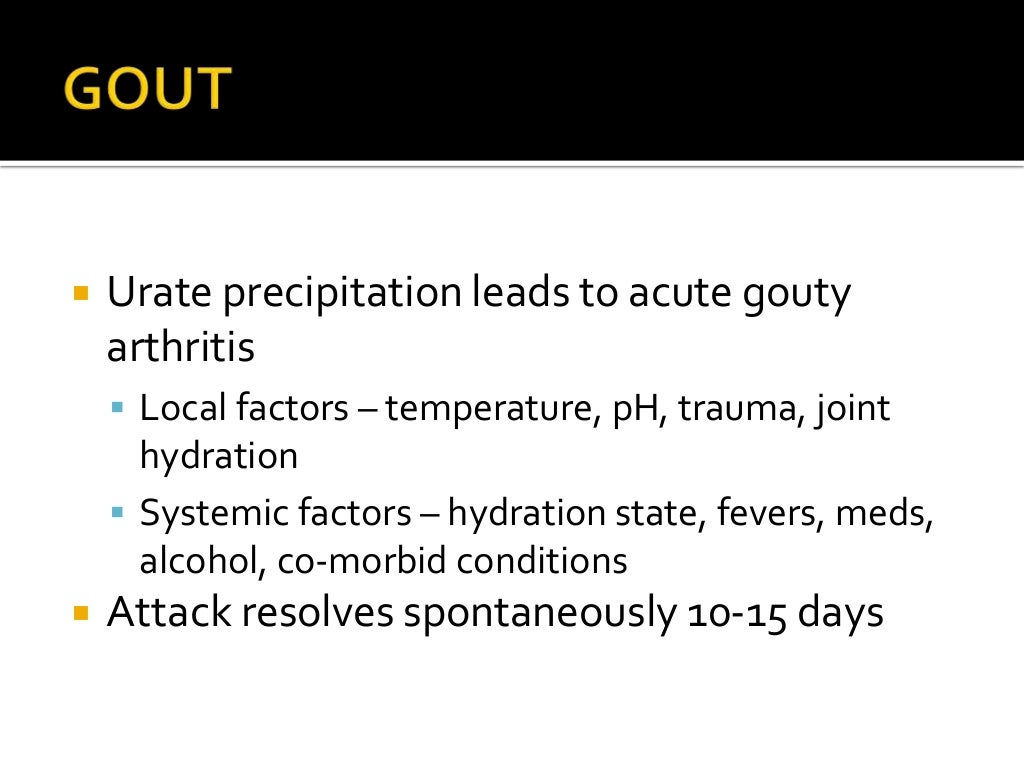 Gout and pseudogout