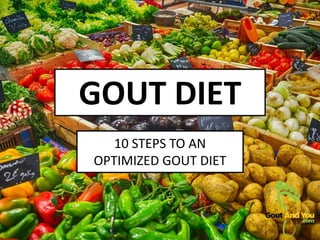 GOUT DIET
10 STEPS TO AN
OPTIMIZED GOUT DIET
 