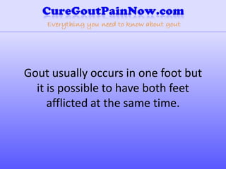 Gout Foot | PPT