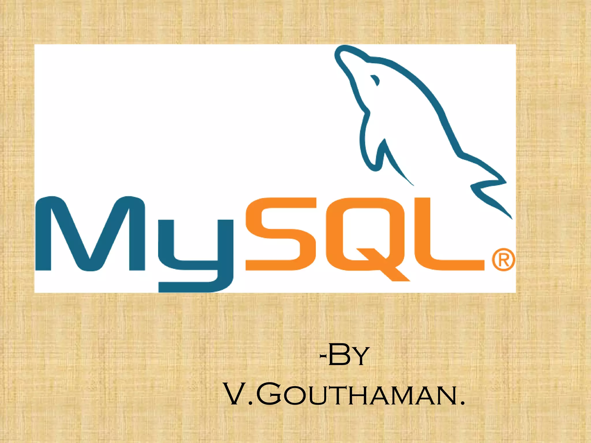 MySQL | PPT