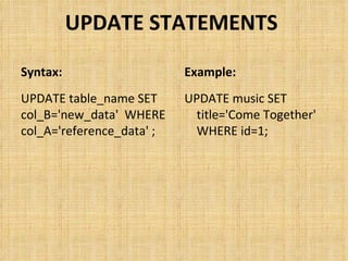 MySQL | PPT