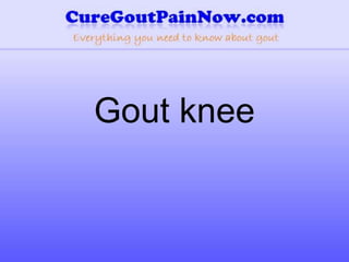 Gout knee 