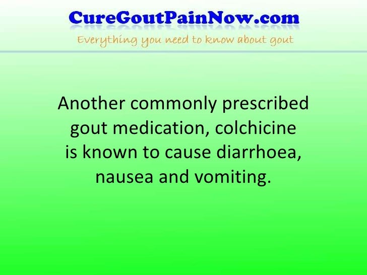 Gout Medicine Colchicine Dosage