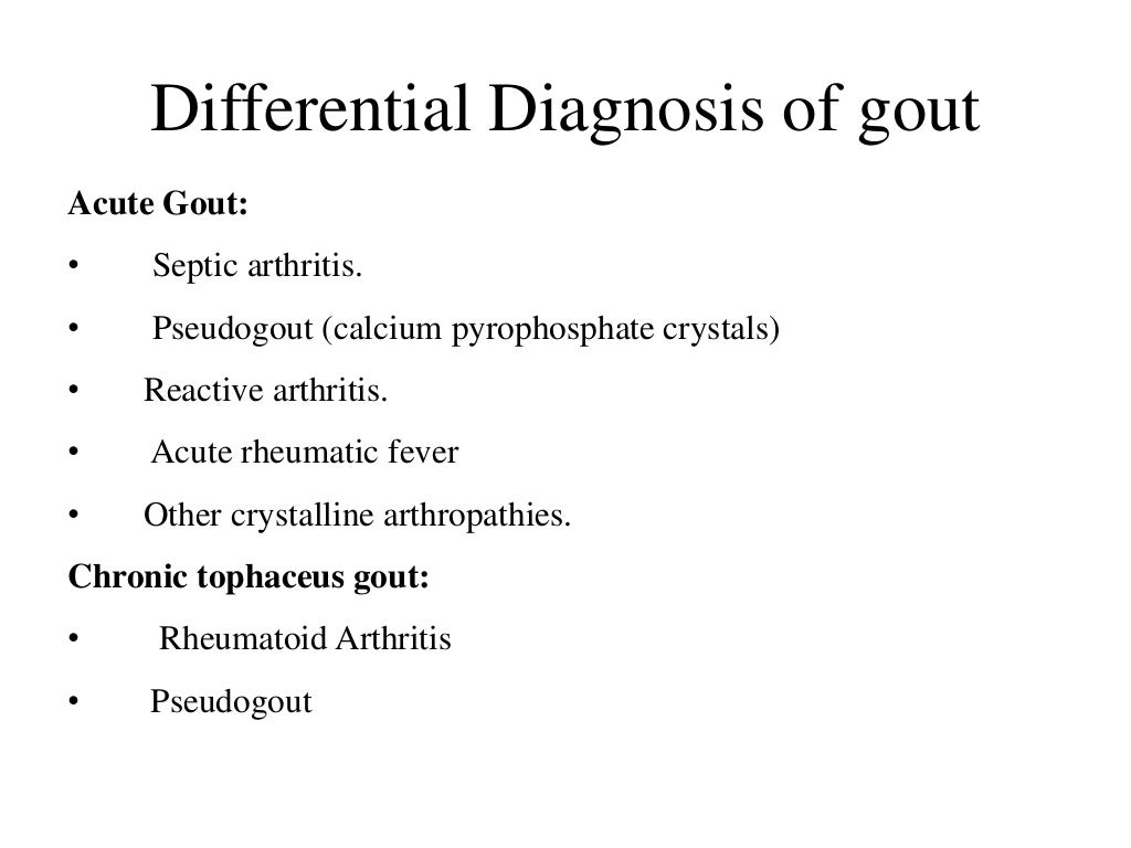 Gouty arthritis