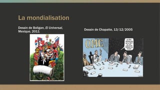 La mondialisation
Dessin de Boligan, El Universal,
Mexique, 2011
Dessin de Chapatte, 13/12/2005
 