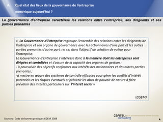 Gouvernance de l\'entreprise numérique | PDF