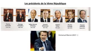 Les présidents de la Vème République
Emmanuel Macron (2017 - )
 