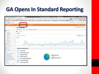 GA Opens In Standard Reporting 
 