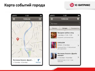 Карта событий города
 