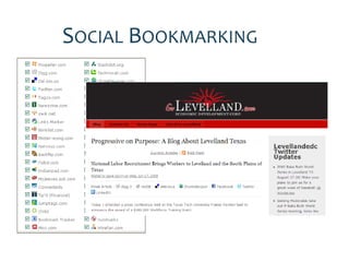 SOCIAL BOOKMARKING
 