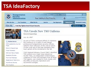 TSA IdeaFactory 