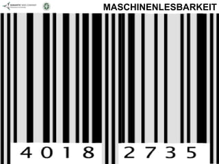 MASCHINENLESBARKEIT 