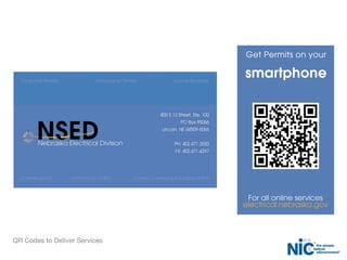 QR Codes to Deliver Services
 