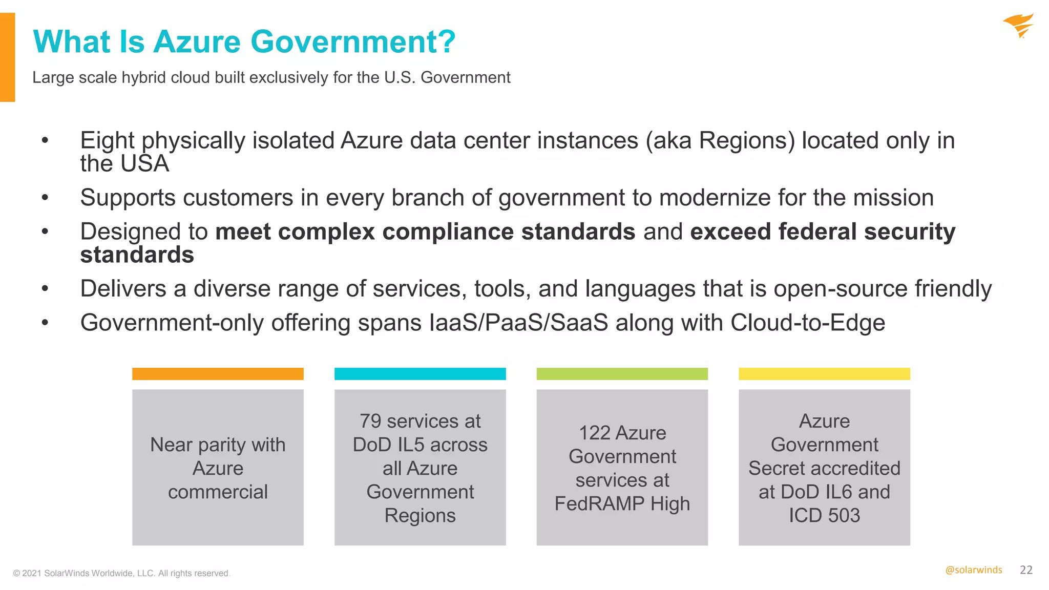Government Webinar: Monitoring Azure and Deploying SolarWinds on Azure Government Just Got Easier