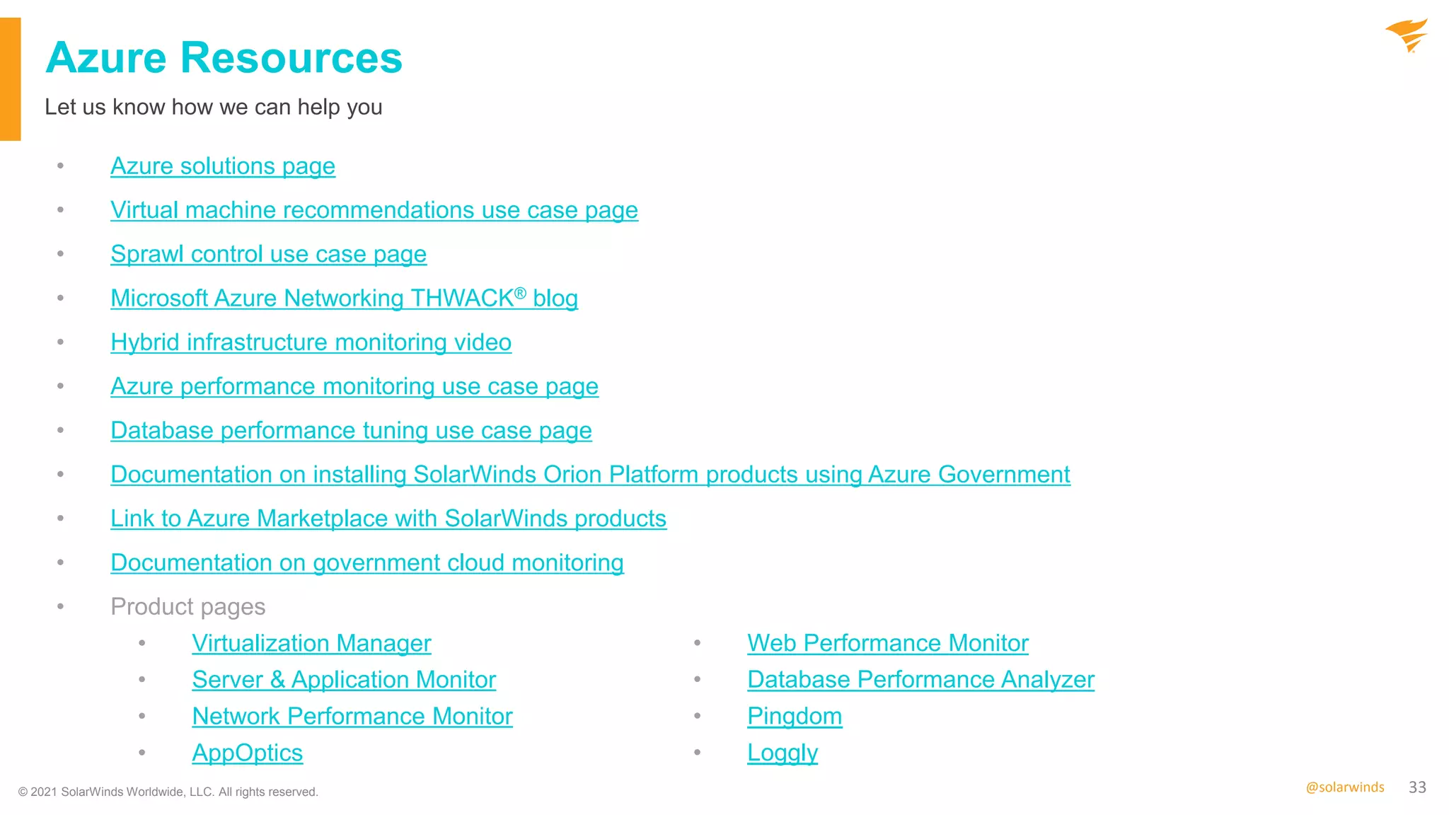 Government Webinar: Monitoring Azure and Deploying SolarWinds on Azure Government Just Got Easier