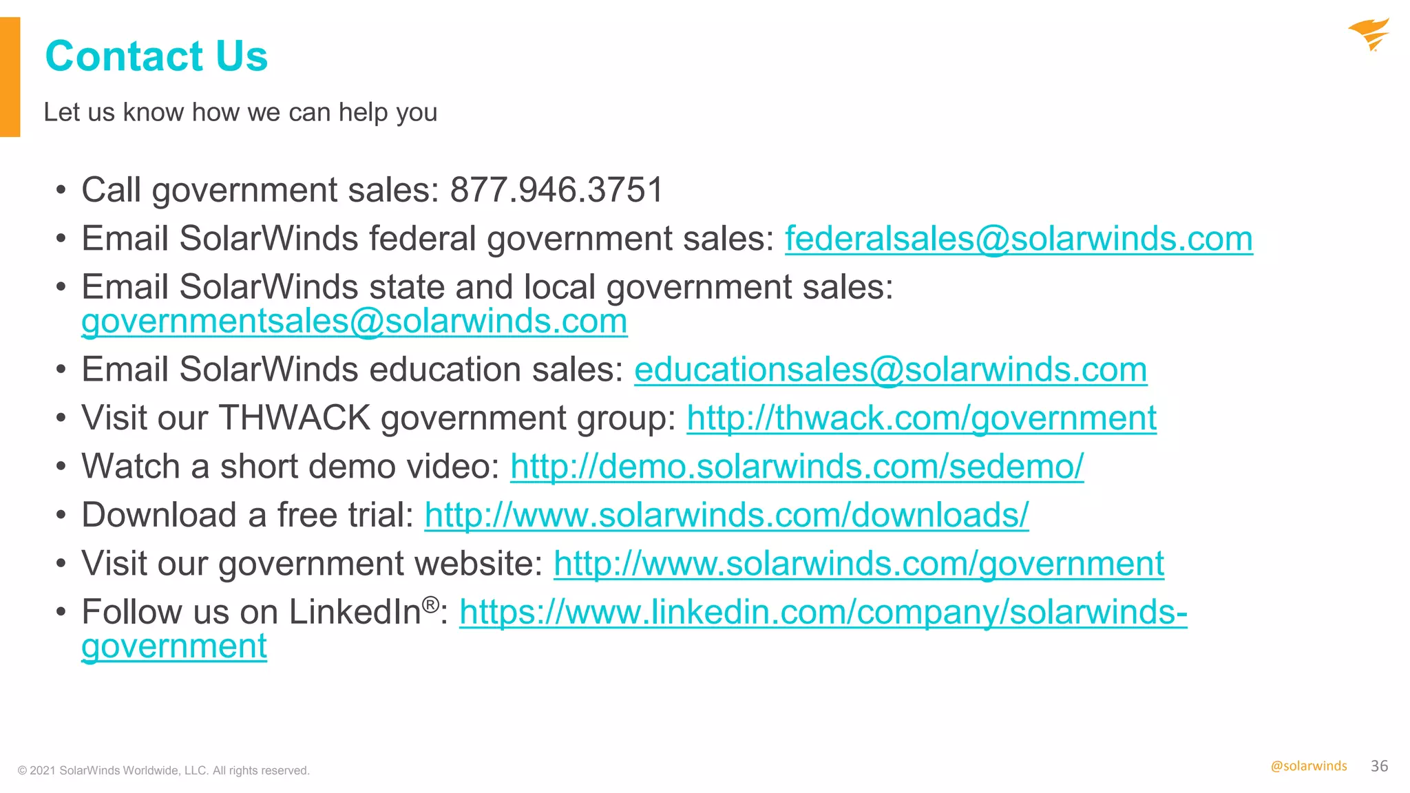 Government Webinar: Monitoring Azure and Deploying SolarWinds on Azure Government Just Got Easier