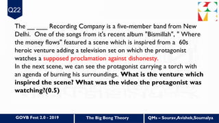 The Big Bong Theory- Bengali Pop Culture and fandom quiz(Q+A) Slide 29
