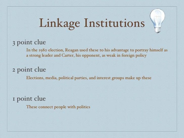 linkage institutions