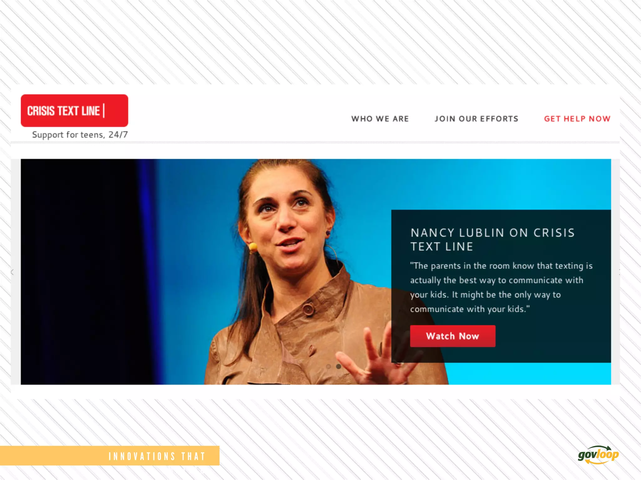 I N N O V A T I O N S T H A T
M A T T E R 	
  
 