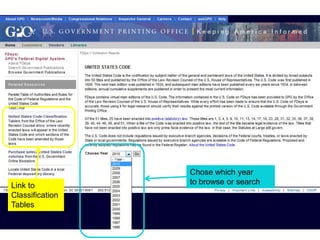 ©Elizabeth Geesey Holmes ■ EGHresearch@gmail.comChose which yearto browse or searchLink to Classification Tables