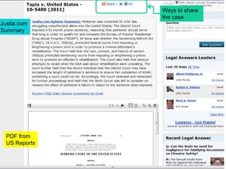 ©Elizabeth Geesey Holmes ■ EGHresearch@gmail.comWays to share the caseJustia.com SummaryPDF from US Reports